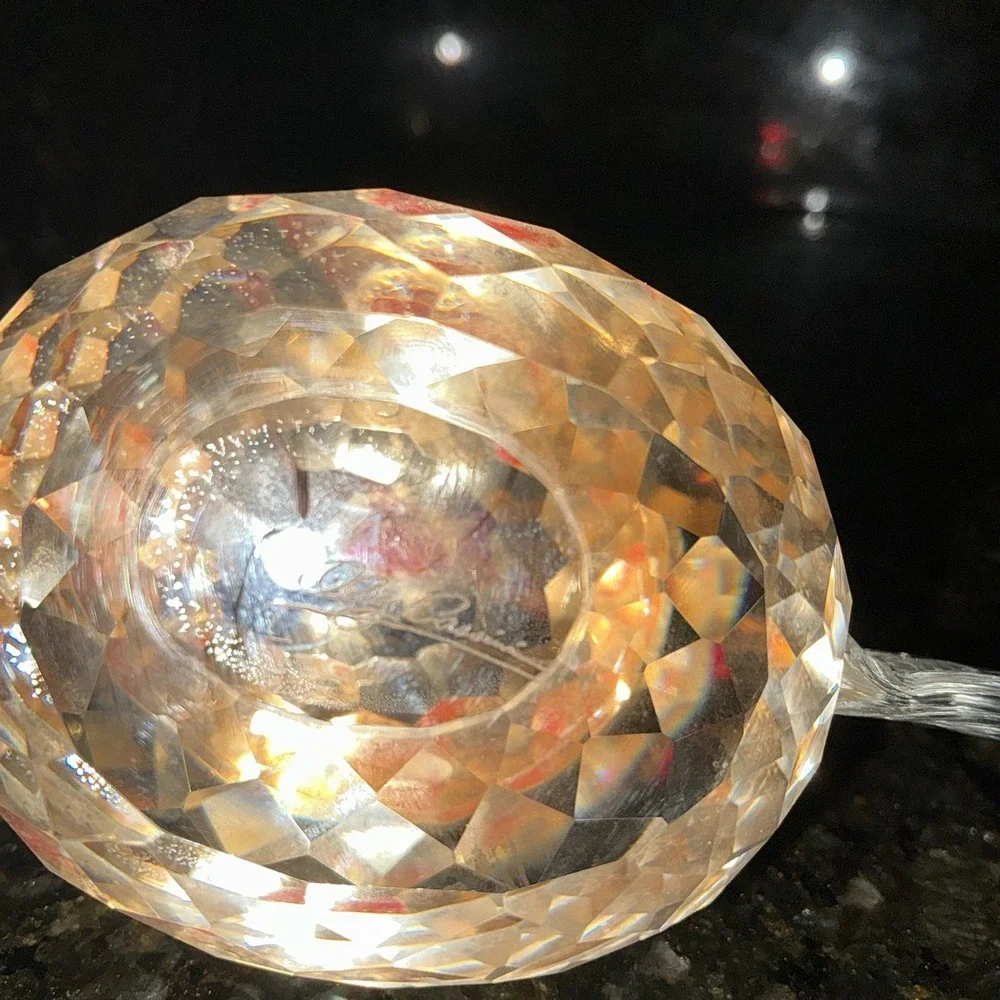 Vintage Oleg Cassini‎ Crystal Rooster Figurine / Paperweight Figurine  4.5